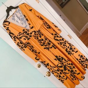 Plus size maxi dress with slit